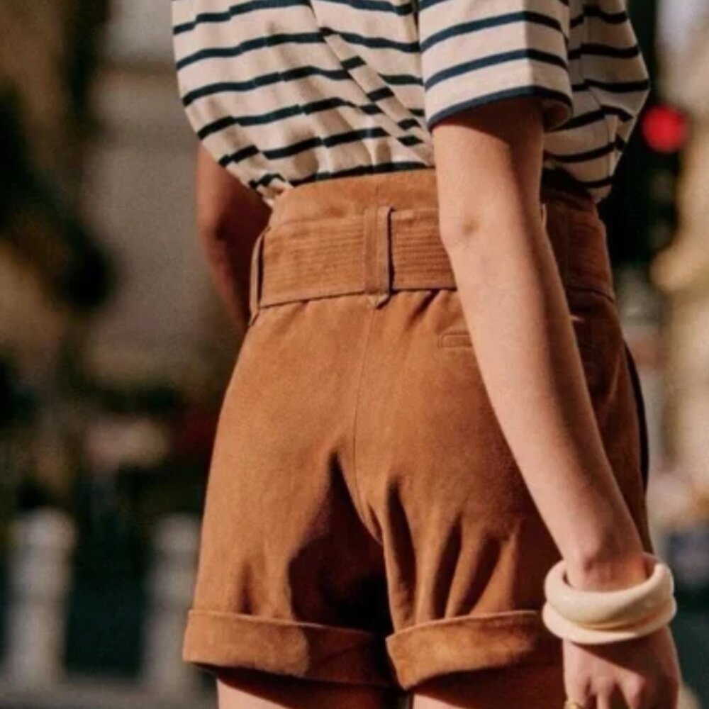 Sezane ROME suede shorts sz. 36 $160